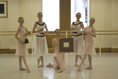 Cecchetti students receiving award