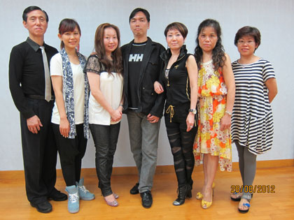 Lawrence Chan with Fellowship Examination candidates