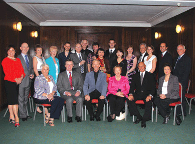 Overseas and Faculty Board members present at the overseas lunch, Worthing 2012