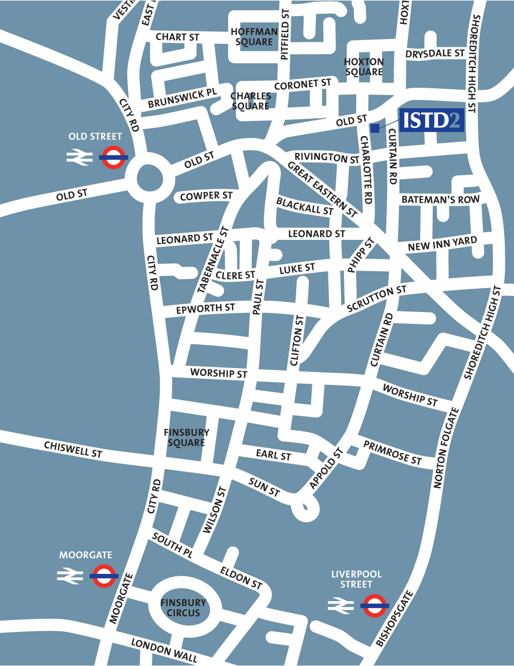 ISTD2 Dance Studios - map