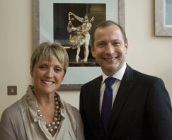 Kate Simmons with Kevin O&rsquo;Hare