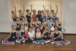 Heather Rees and Serena Tan with ISTD 2012 candidates from Serena Ballet School, Klang, Malaysia