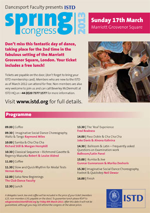 Spring Congress 2013 flyer