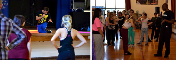 Street Dance workshop (photo by Billy Rice)