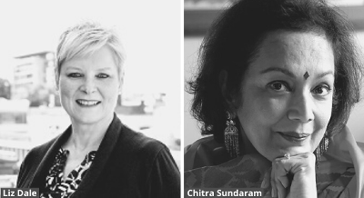 Liz Dale and Chitra Sundaram profiles